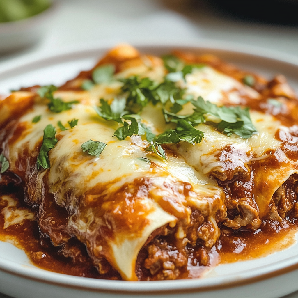 Tex-Mex Beef Enchiladas Dish