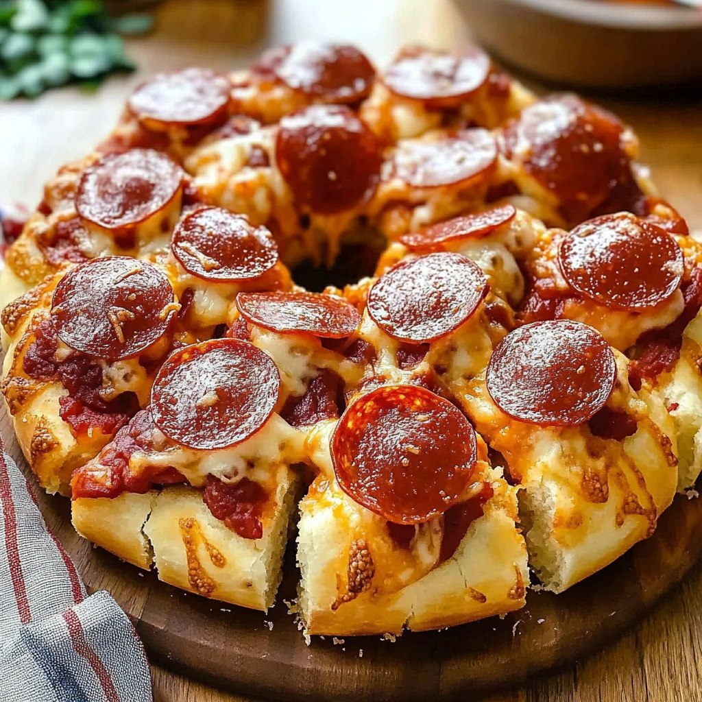 Recipe preparation for Pizza Monkey Bread Pepperoni