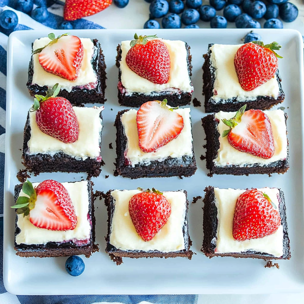 Recipe preparation for Strawberry and Blueberry Oreo Bars