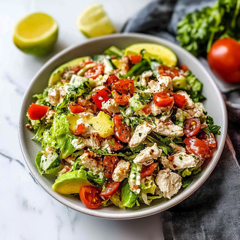 Recipe preparation for BLT Chicken Salad