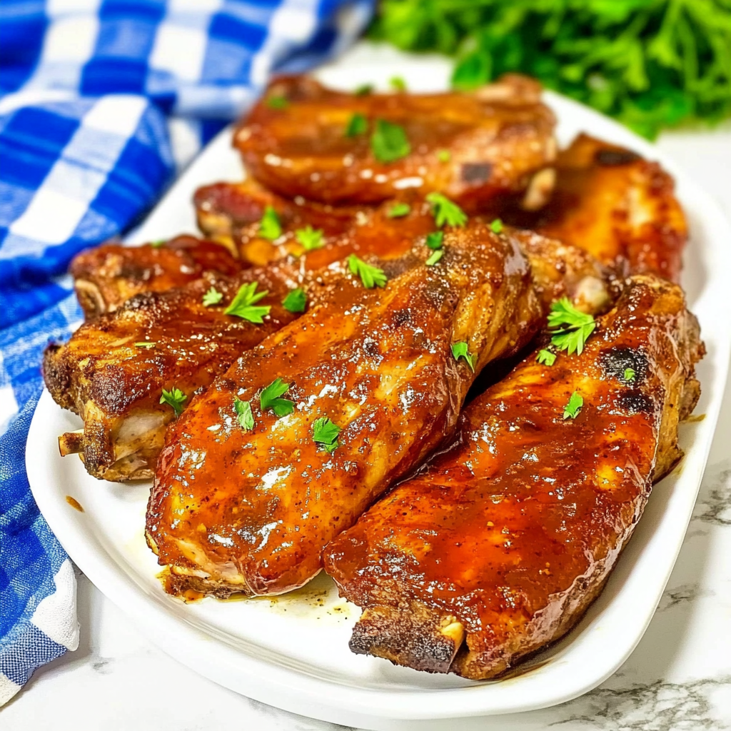 Recipe preparation for Air Fryer Country Style Boneless Pork Ribs