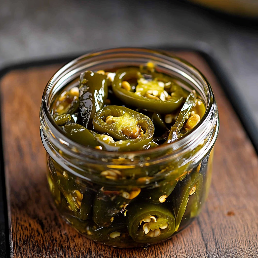Recipe preparation for Candied Jalapenos