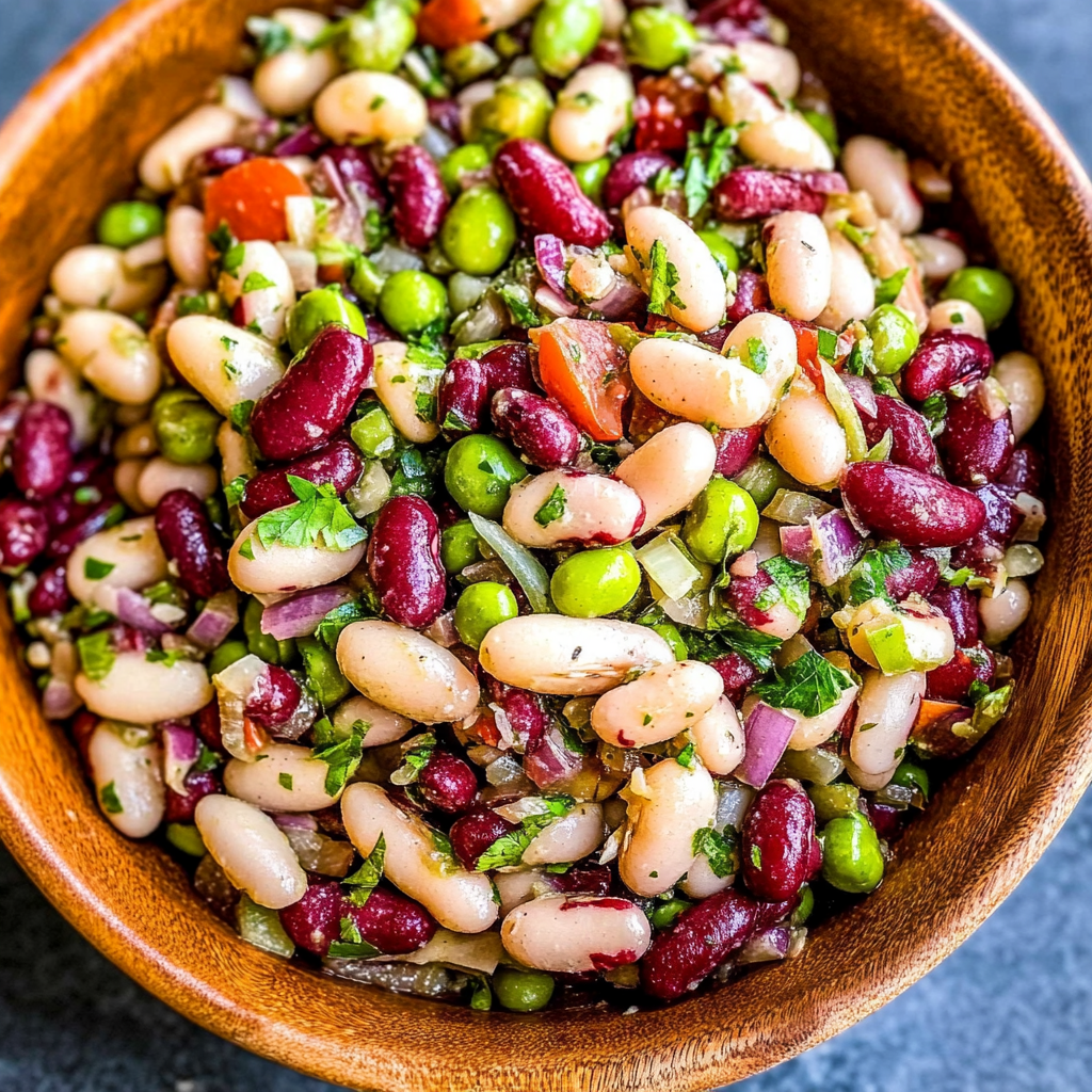Recipe preparation for 3 Bean Salad