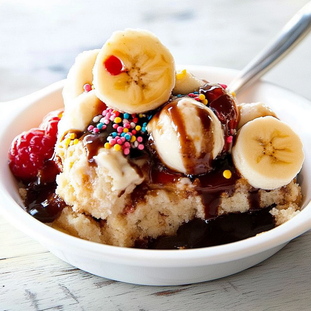 Recipe preparation for Banana Split Dump Cake