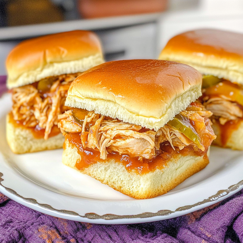 Recipe preparation for BBQ Chicken Sliders