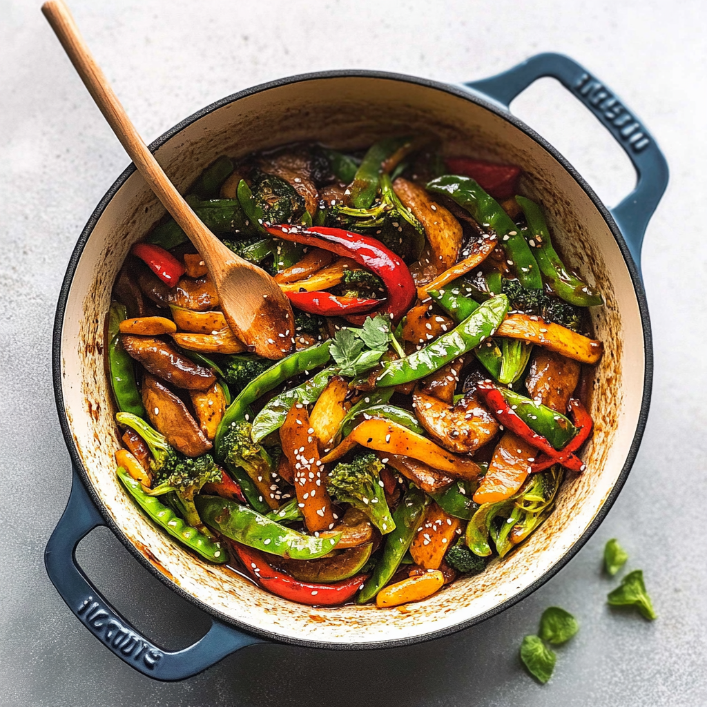 Recipe preparation for Vegetable Stir Fry