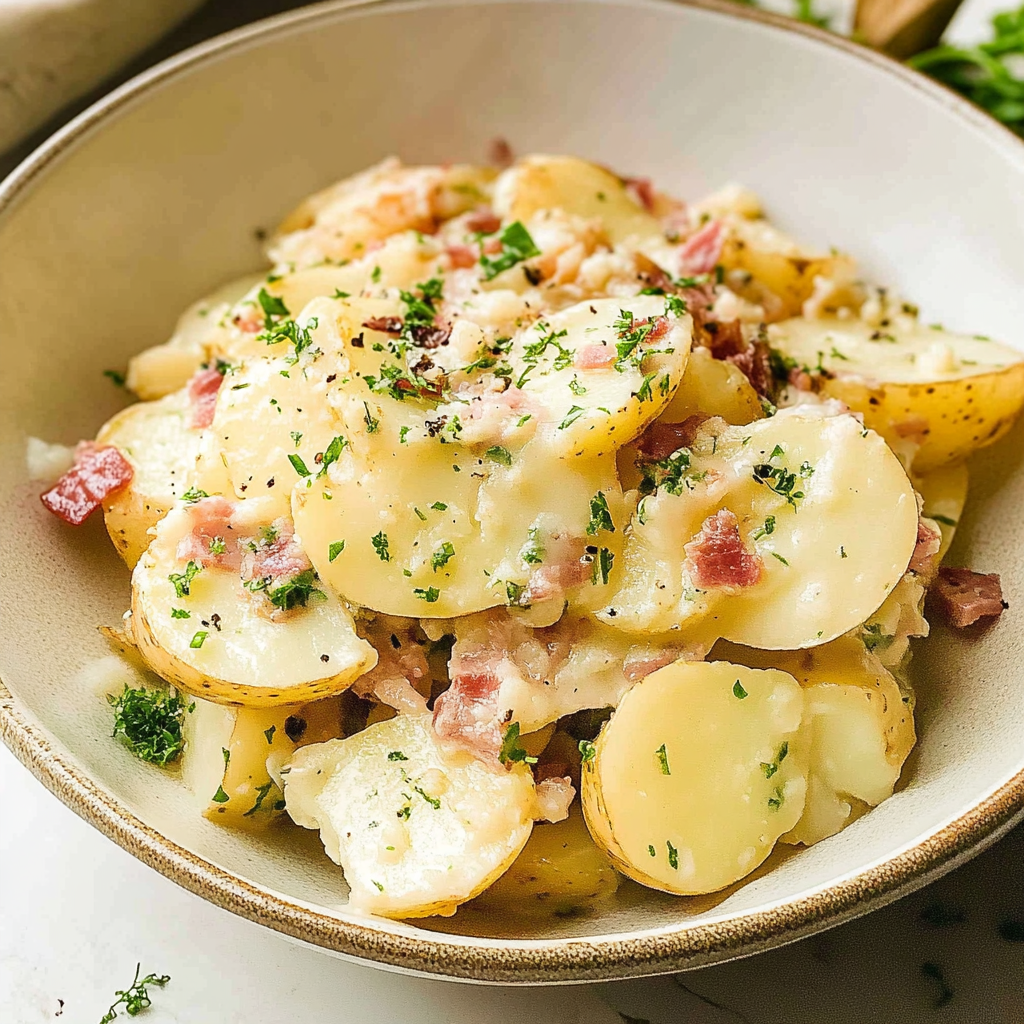 Recipe preparation for German Potato Salad