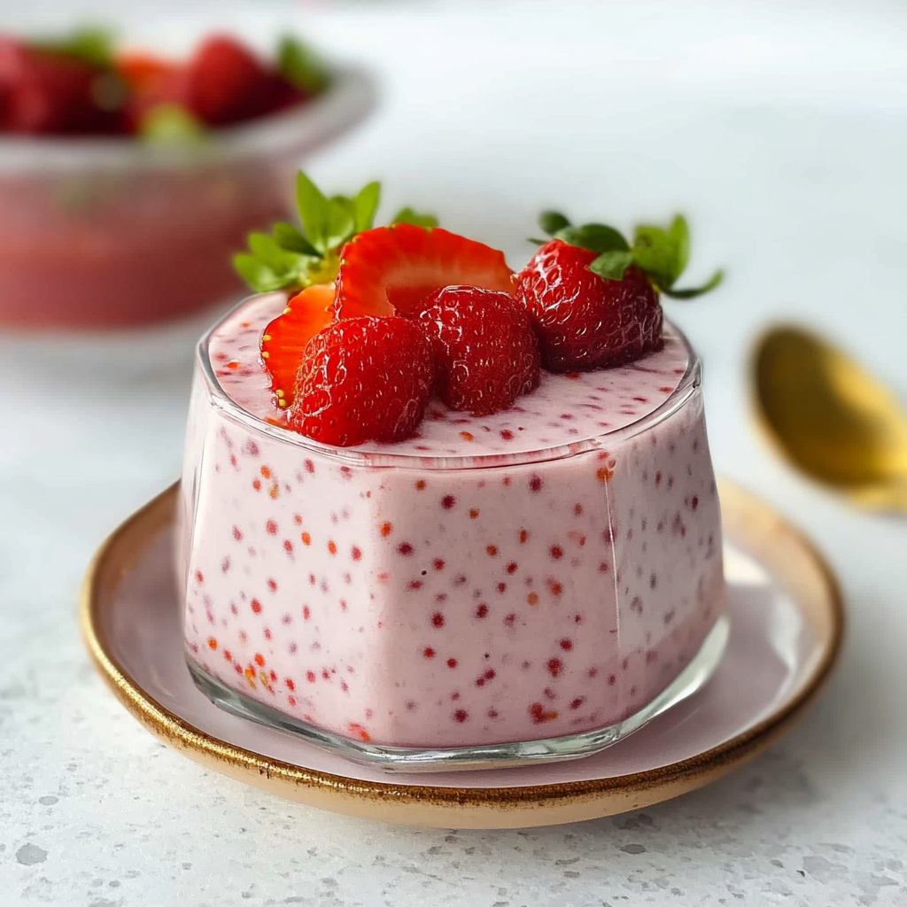 Recipe preparation for Strawberry Sago