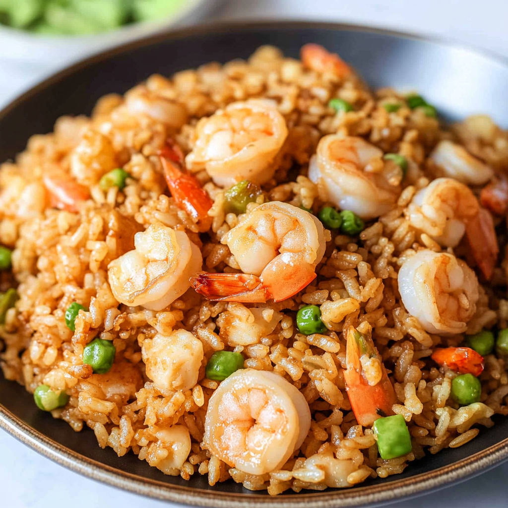 Recipe preparation for Shrimp Fried Rice