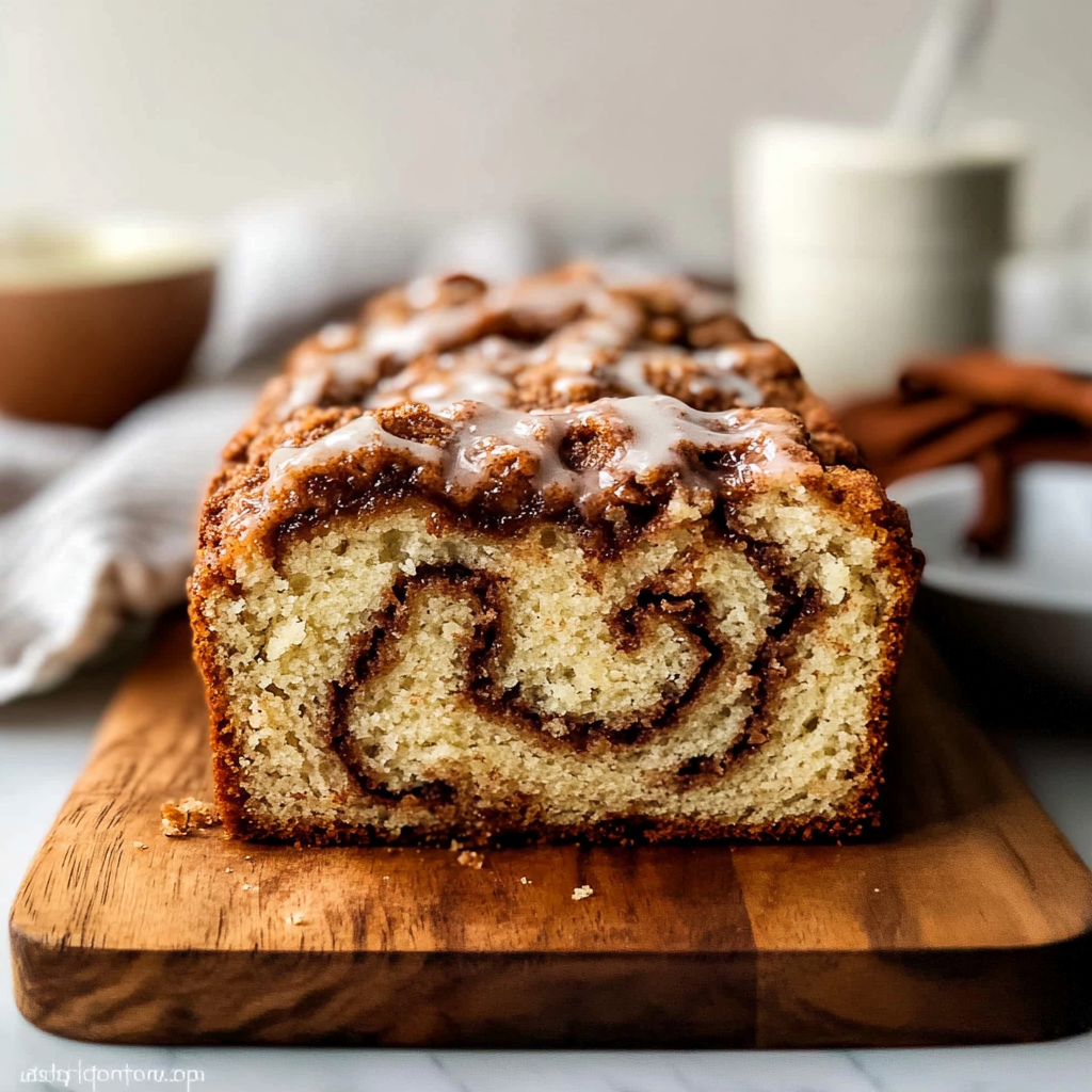 Recipe preparation for Cinnamon Swirl Quick Bread
