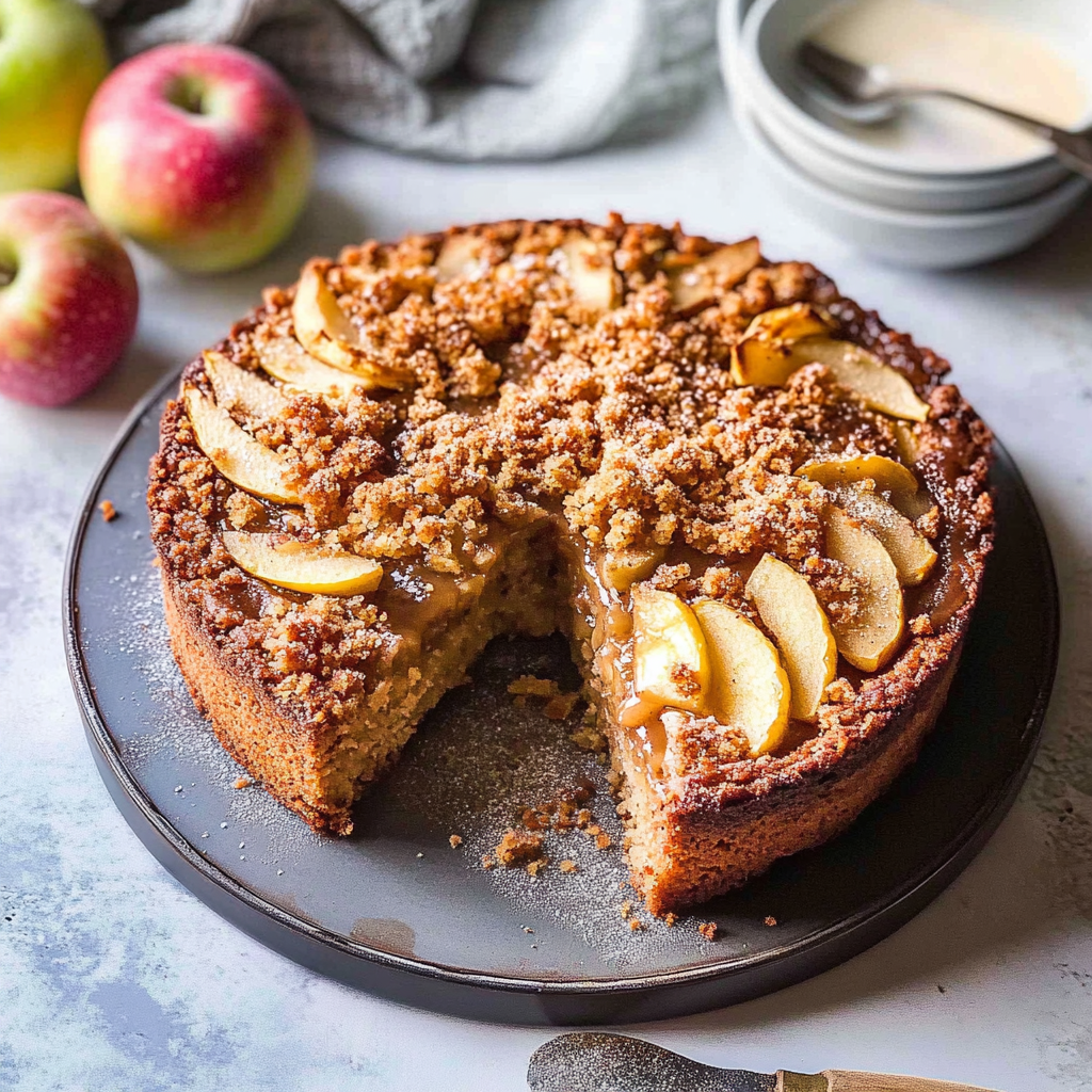 Recipe preparation for Vegan Apple Cake