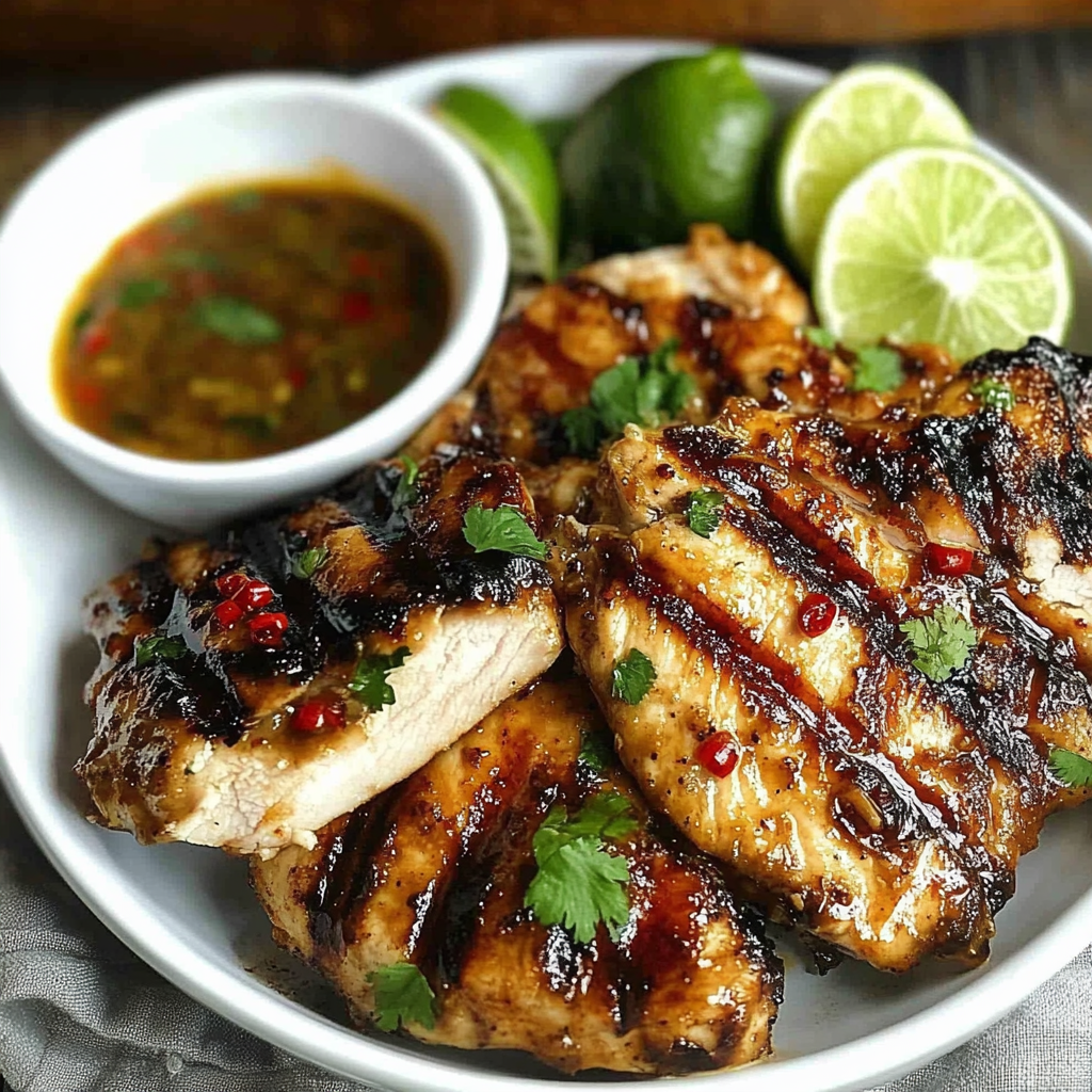 Recipe preparation for Sweet Chili Chicken Grilled