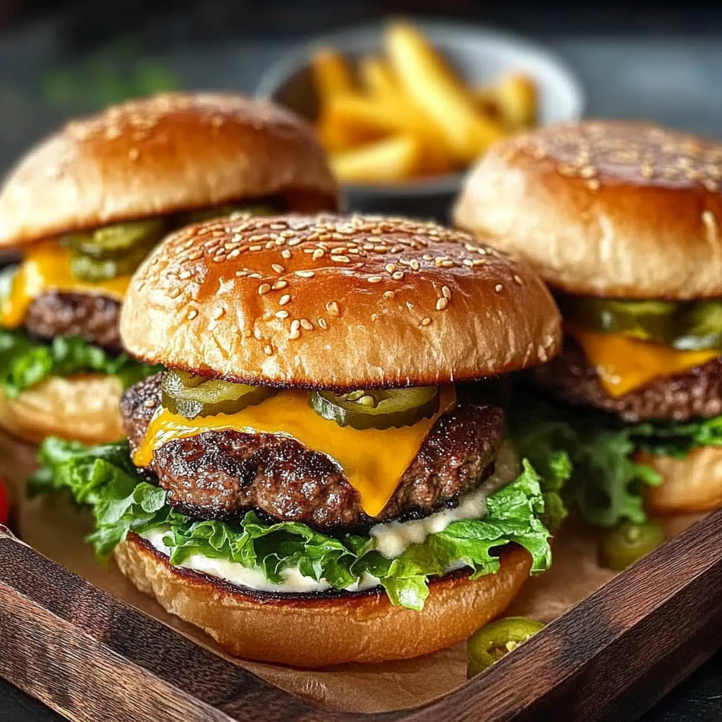 Recipe preparation for Southwest Burger Green Chiles