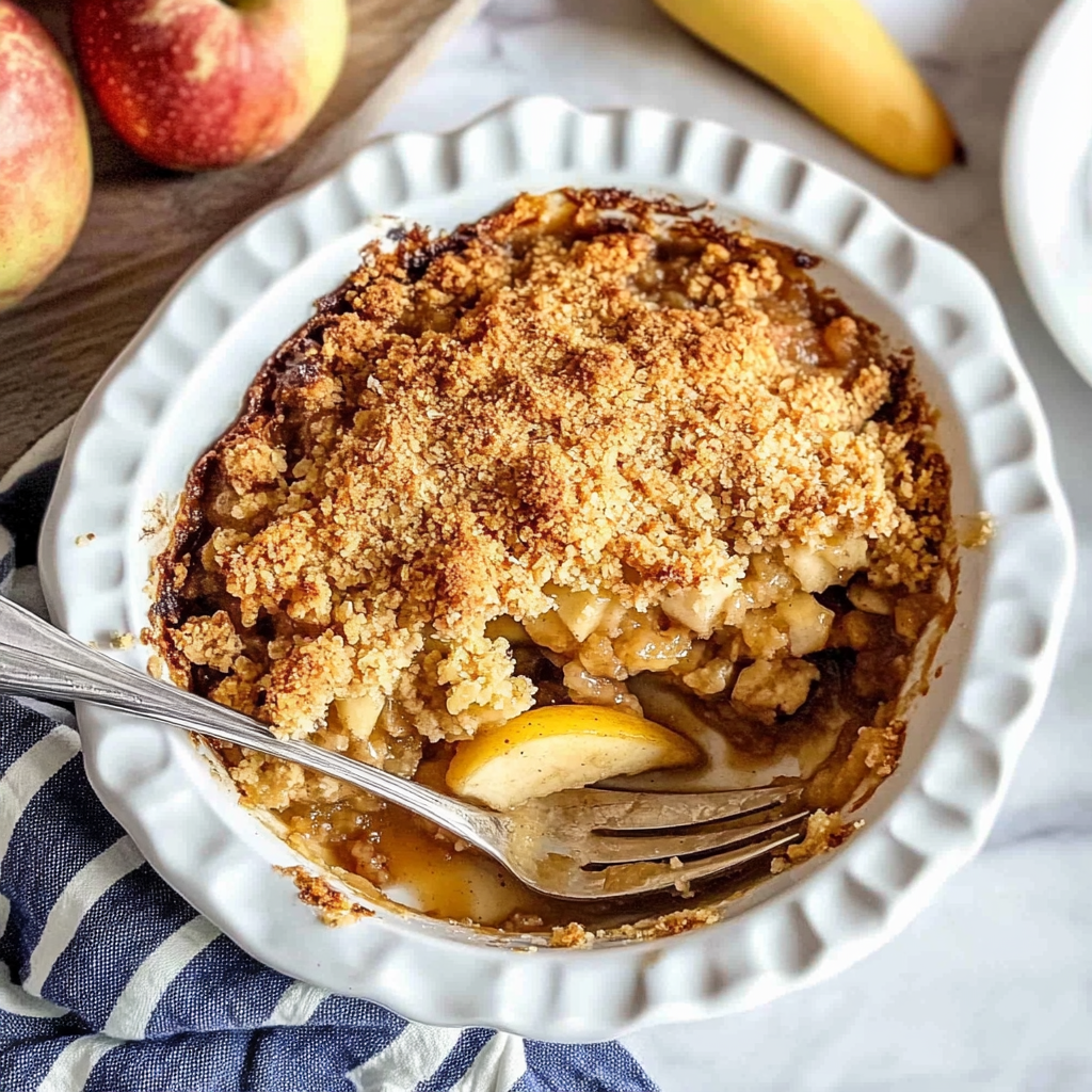 Recipe preparation for Apple Crumble