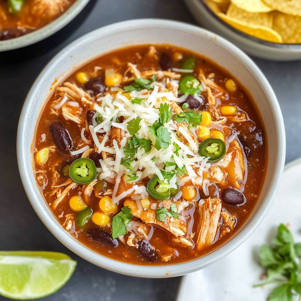Recipe preparation for Taco Soup Recipe With Chicken