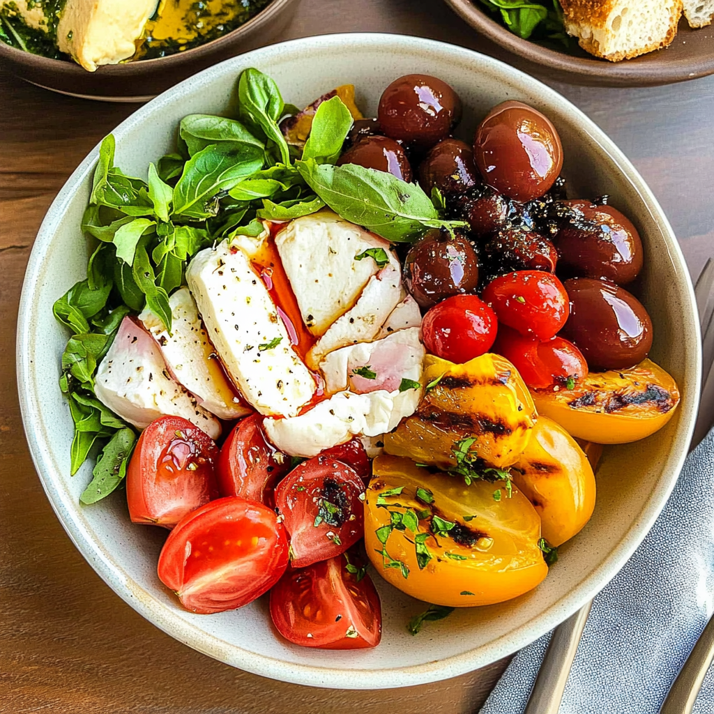 Recipe preparation for Burrata Bowl