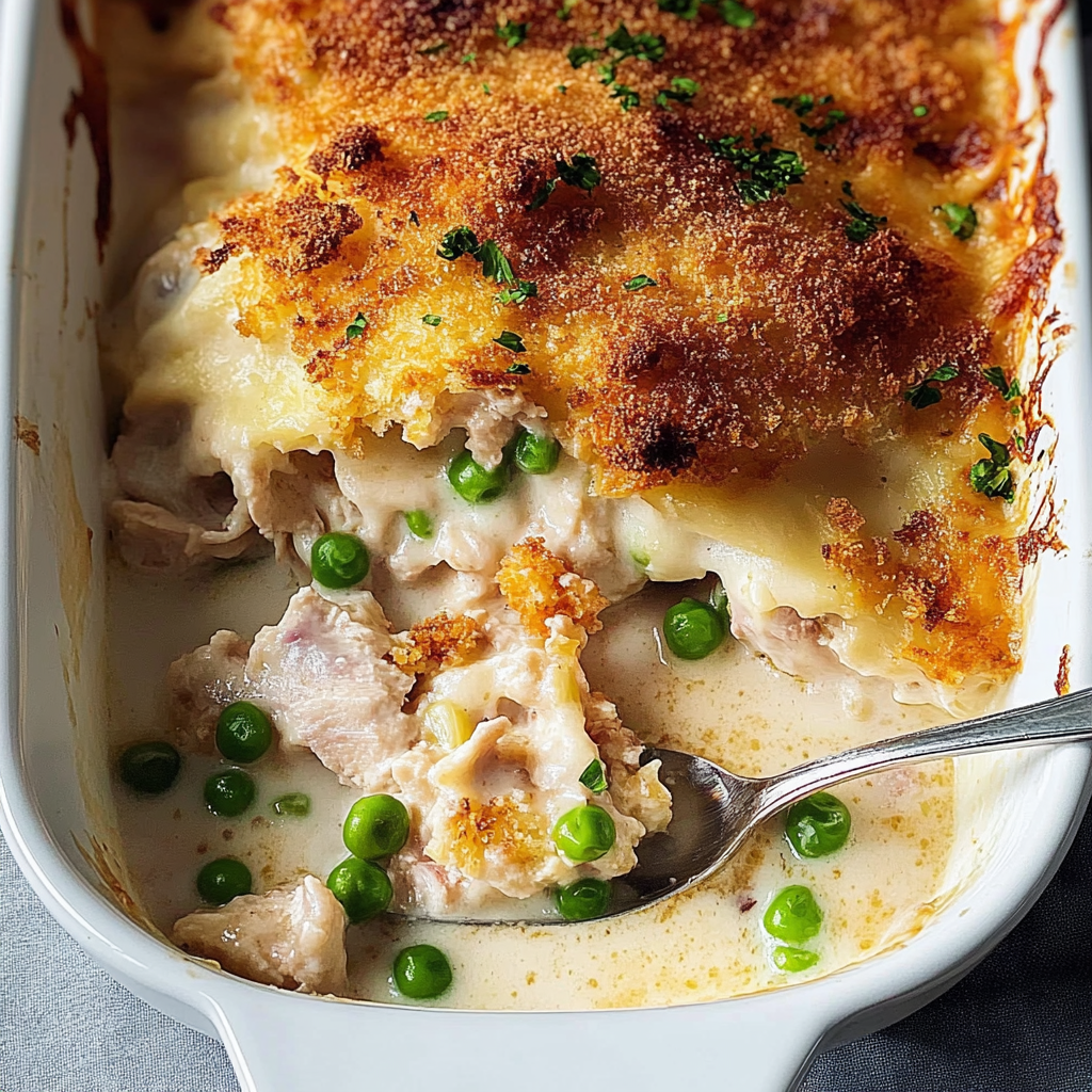 Recipe preparation for Chicken Cordon Bleu Casserole