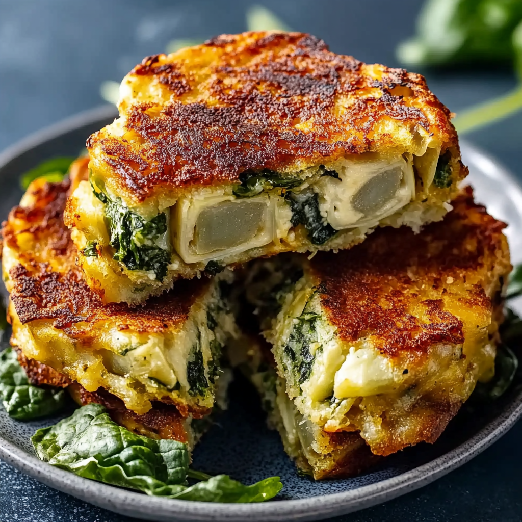 Recipe preparation for Spinach Artichoke Grilled Cheese