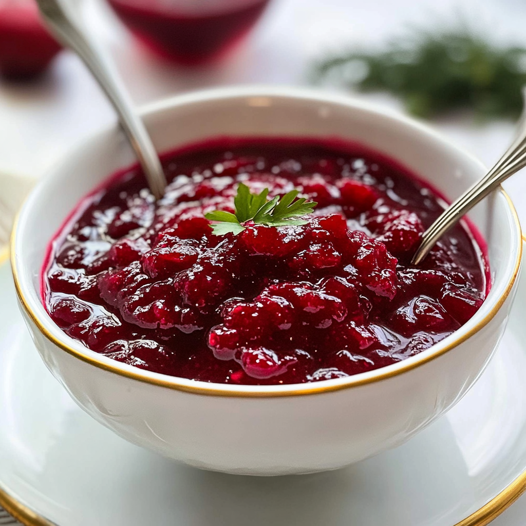 Recipe preparation for Cranberry Sauce Recipe
