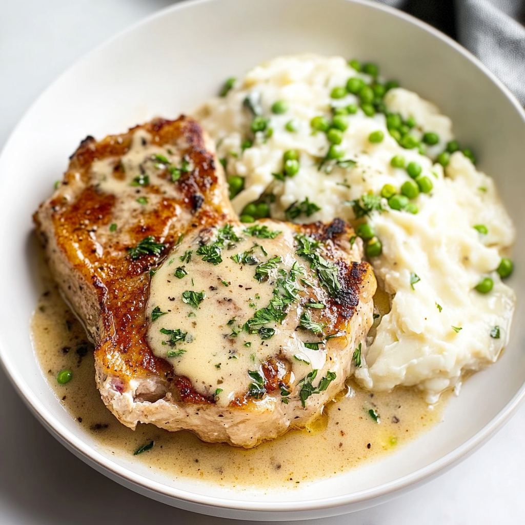 Recipe preparation for Ranch Pork Chops