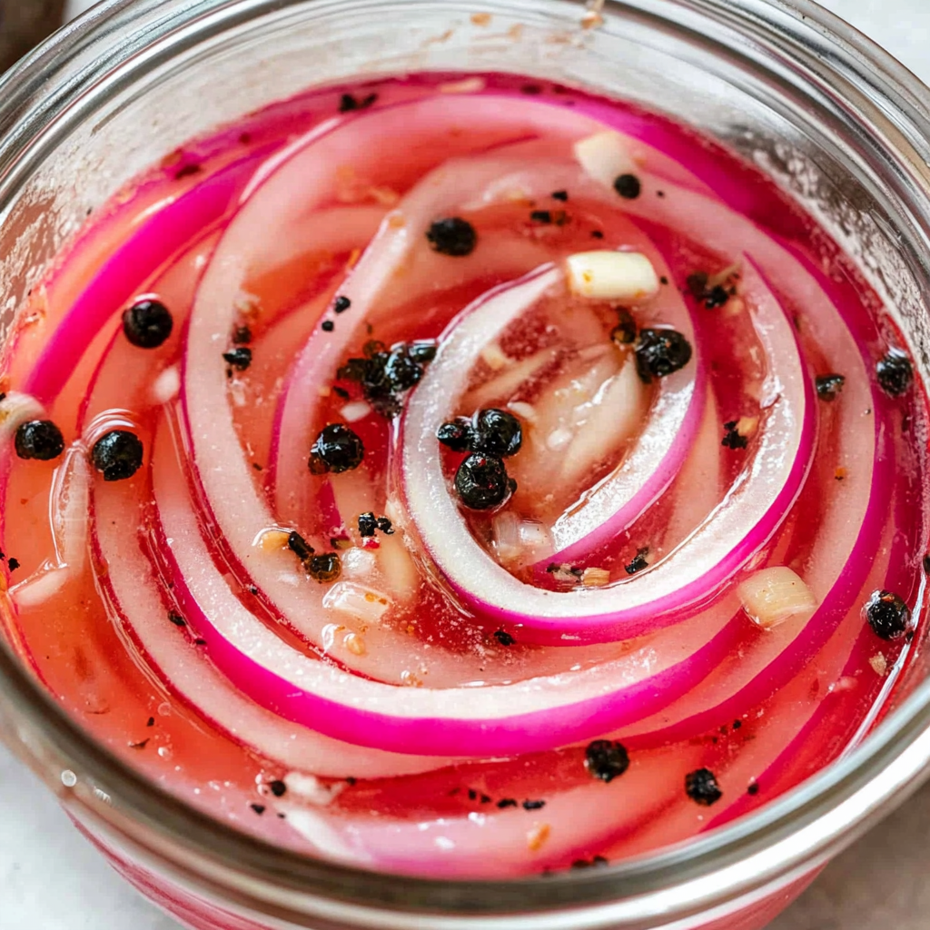 Recipe preparation for Pickled Red Onions