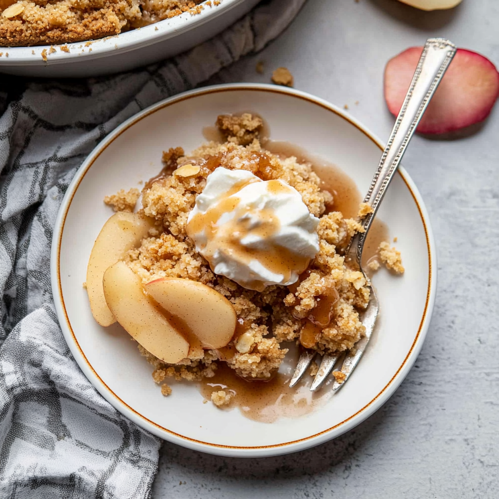 Recipe preparation for Cinnamon Apple Crisp