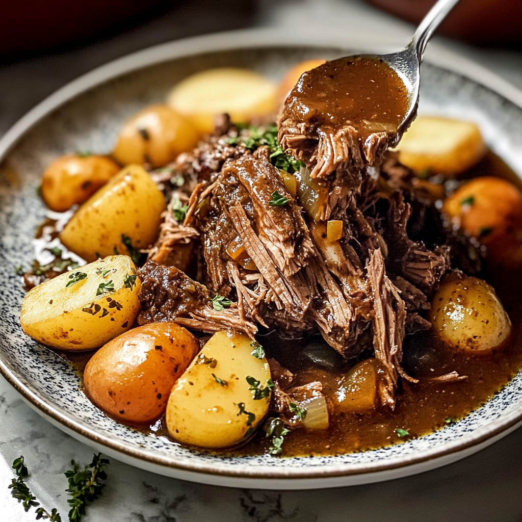 Recipe preparation for Slow Cooker Pot Roast