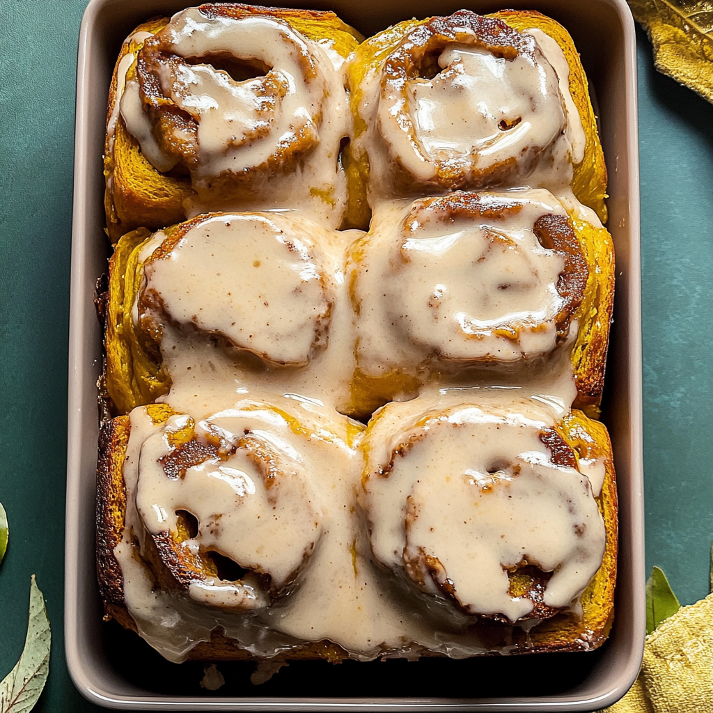 Recipe preparation for Homemade Pumpkin Chai Cinnamon Rolls