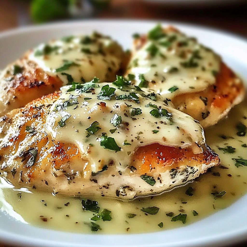 Recipe preparation for Garlic Parmesan Chicken Delight