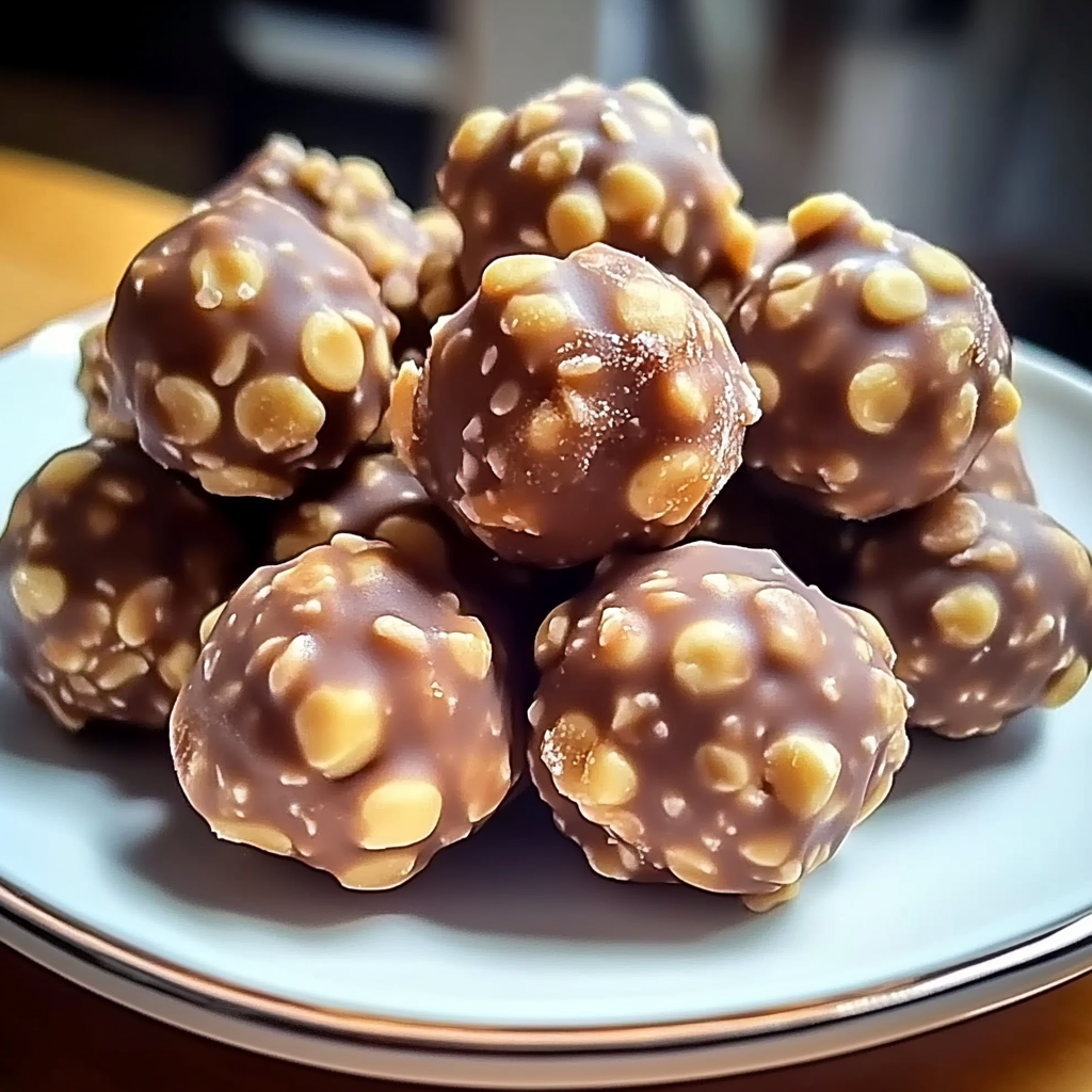 Recipe preparation for Butterfinger Balls