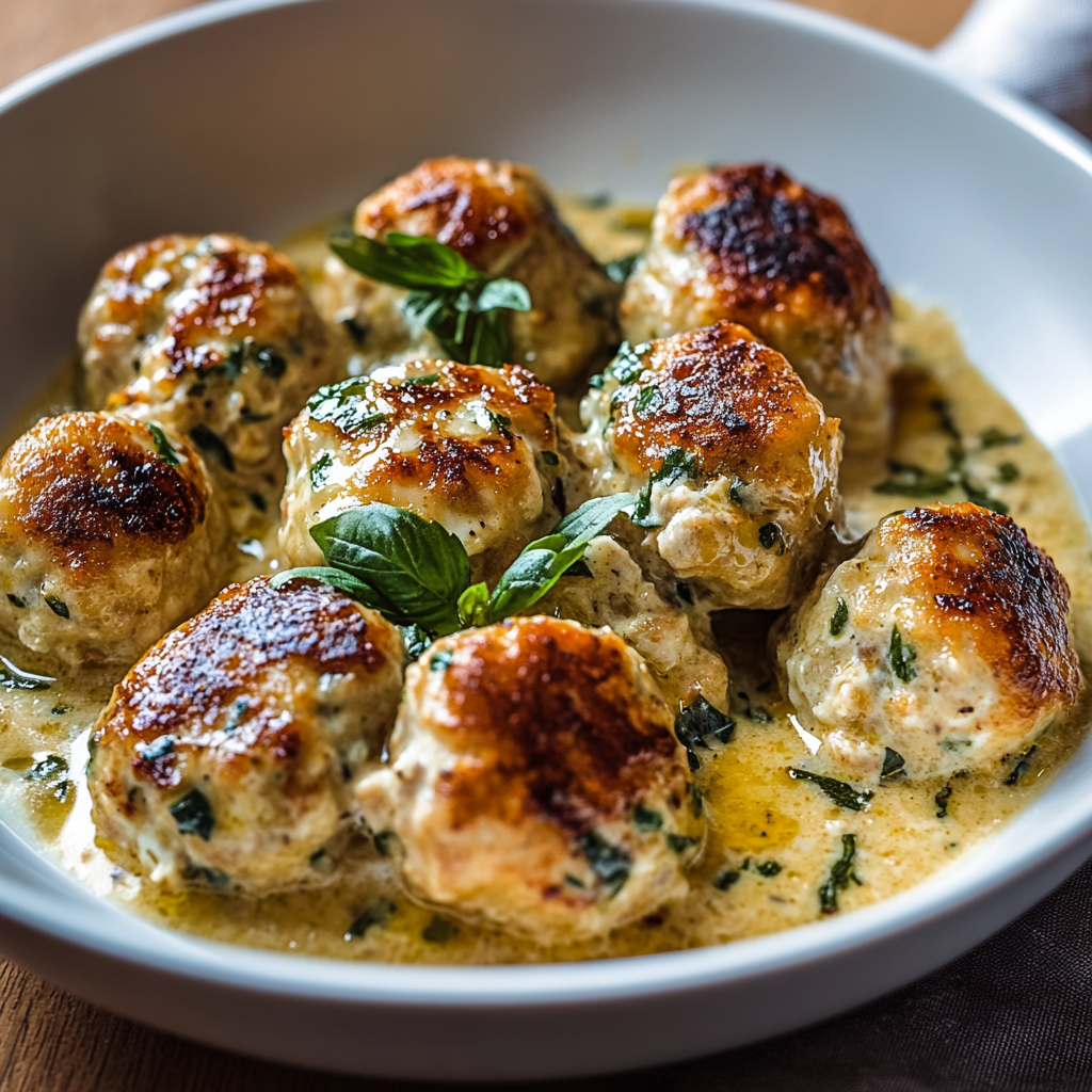 Recipe preparation for Baked Chicken Ricotta Meatballs