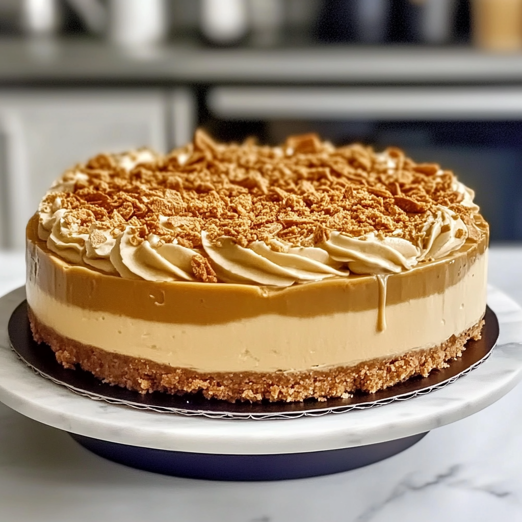 Recipe preparation for Biscoff Cheesecake