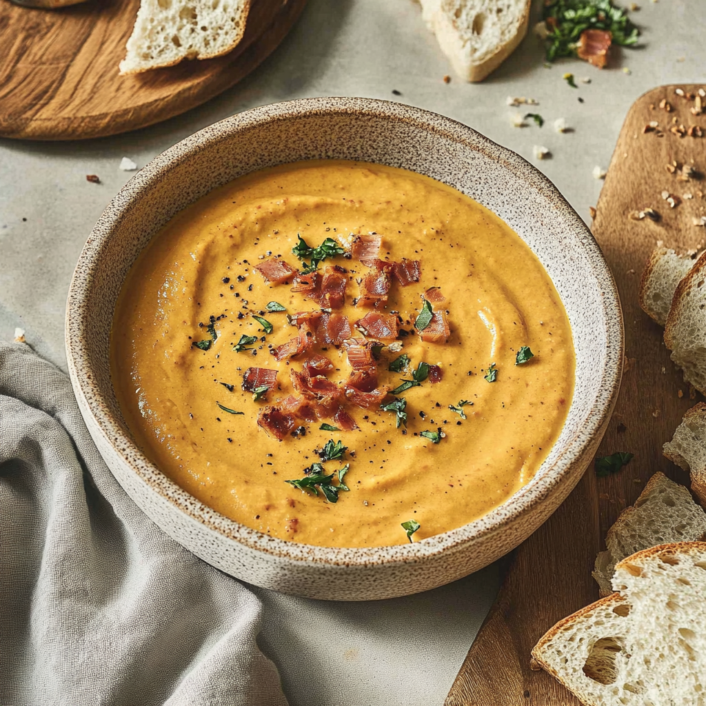 Recipe preparation for Savory Pumpkin Dip
