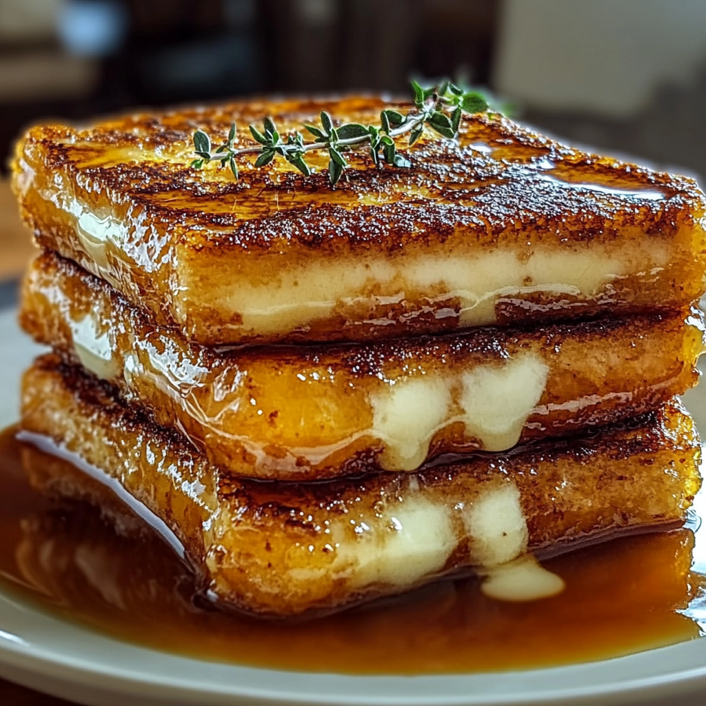 Recipe preparation for Crème Brûlée French Toast