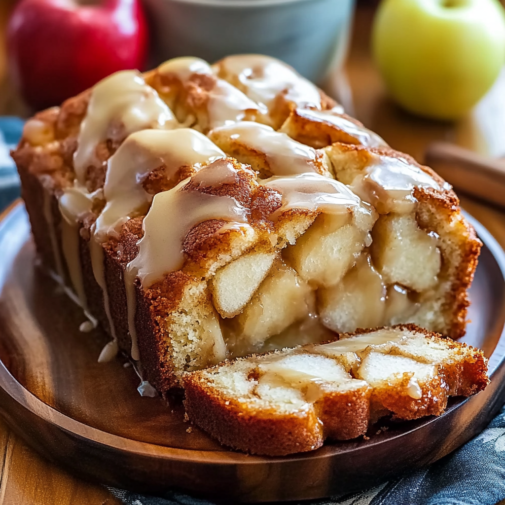 Recipe preparation for Apple Fritter Bread