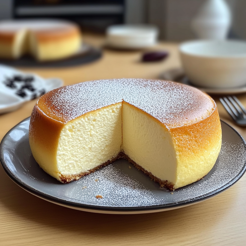 Recipe preparation for Fluffy Japanese Cheesecake