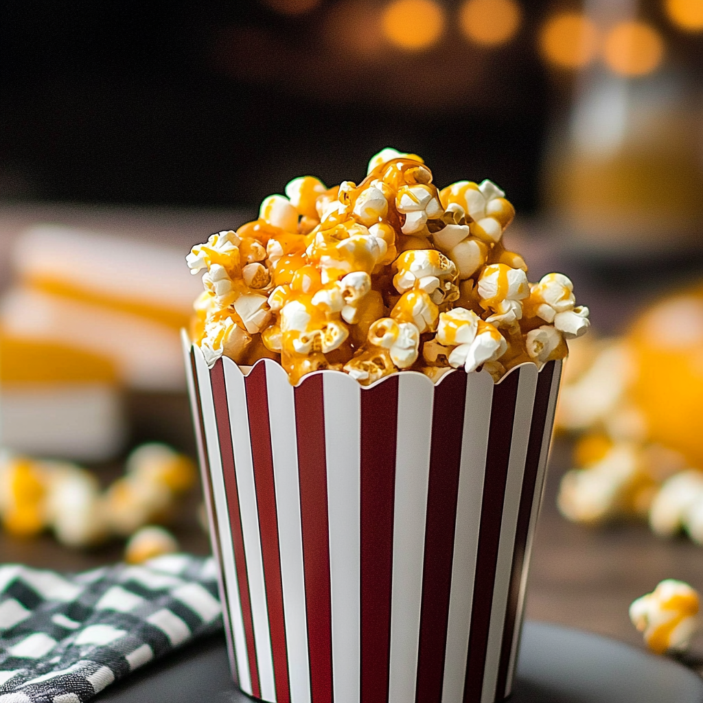 Recipe preparation for Butterbeer Popcorn