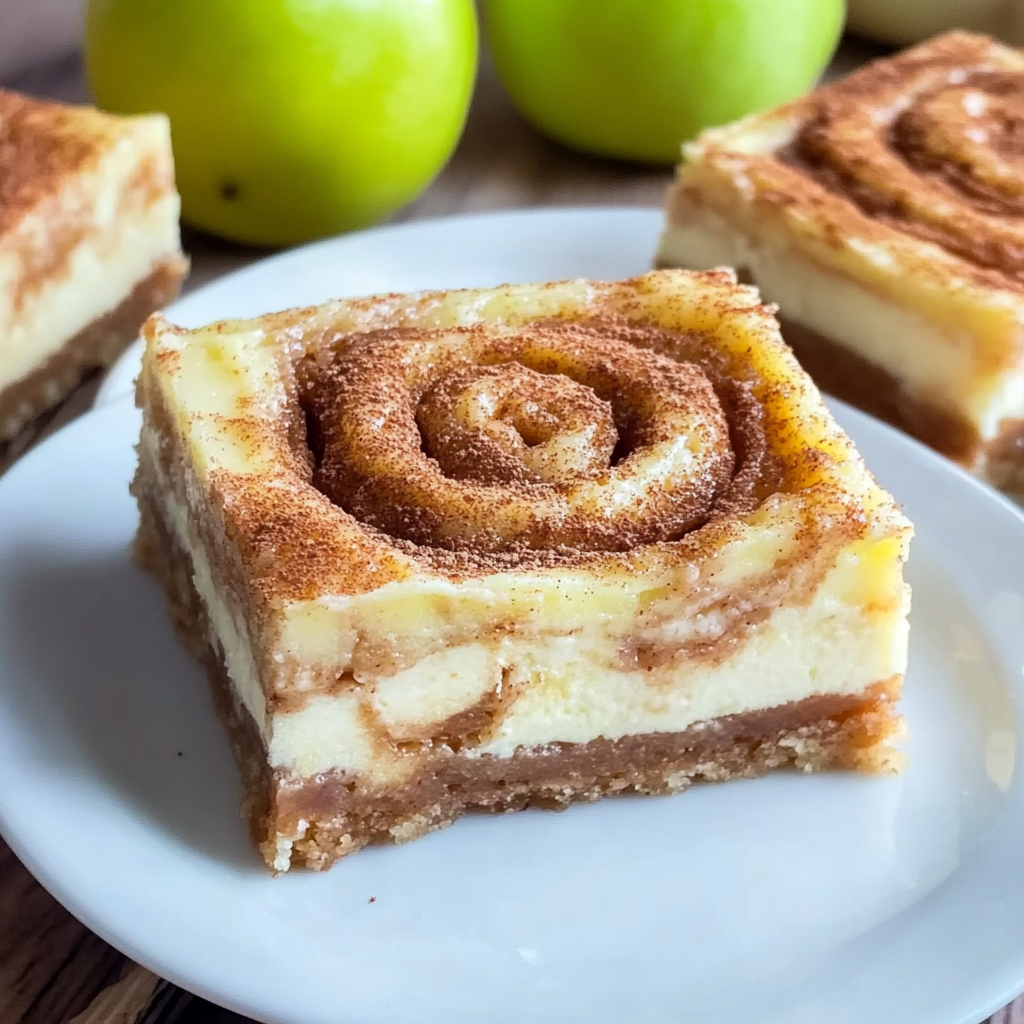 Recipe preparation for Blender Cinnamon Roll Cheesecake Bars