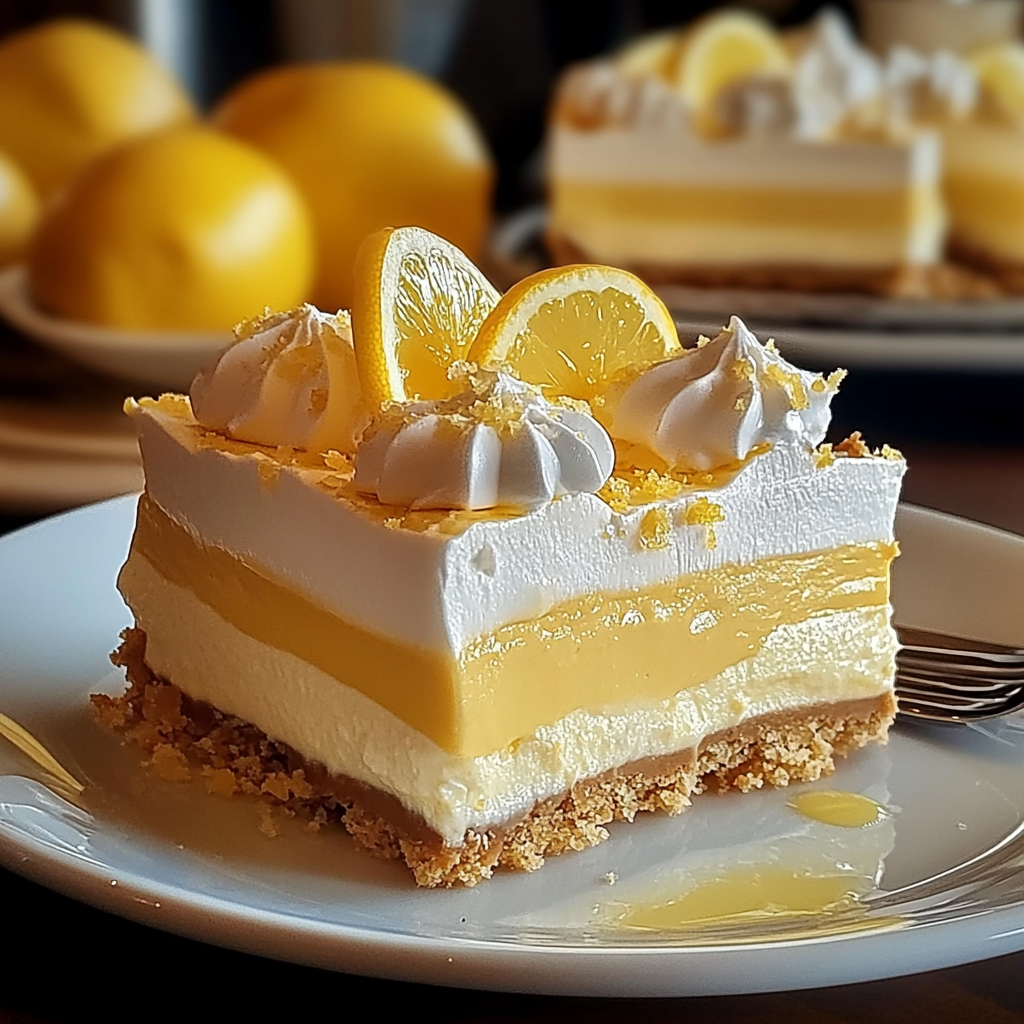 Recipe preparation for Triple Lemon Meringue Cheesecake