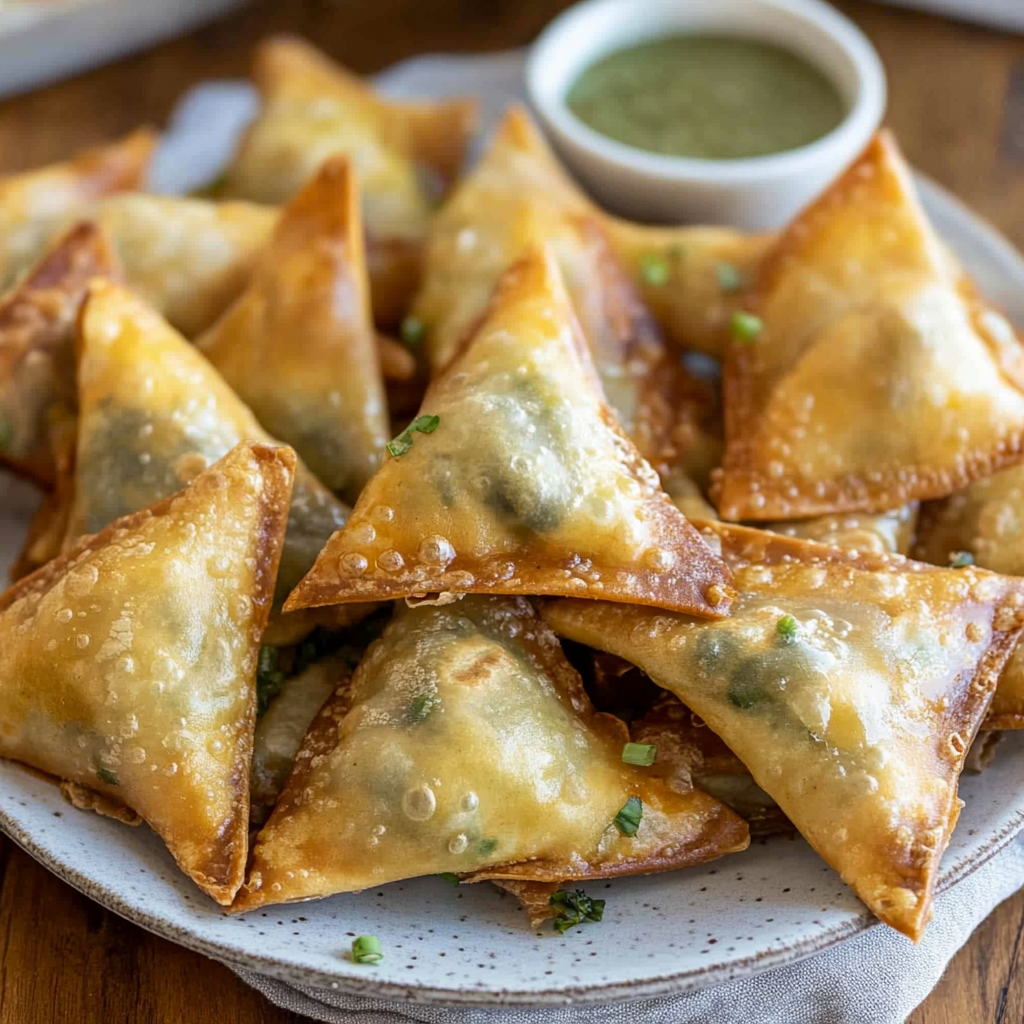 Recipe preparation for Jalapeno Popper Wontons