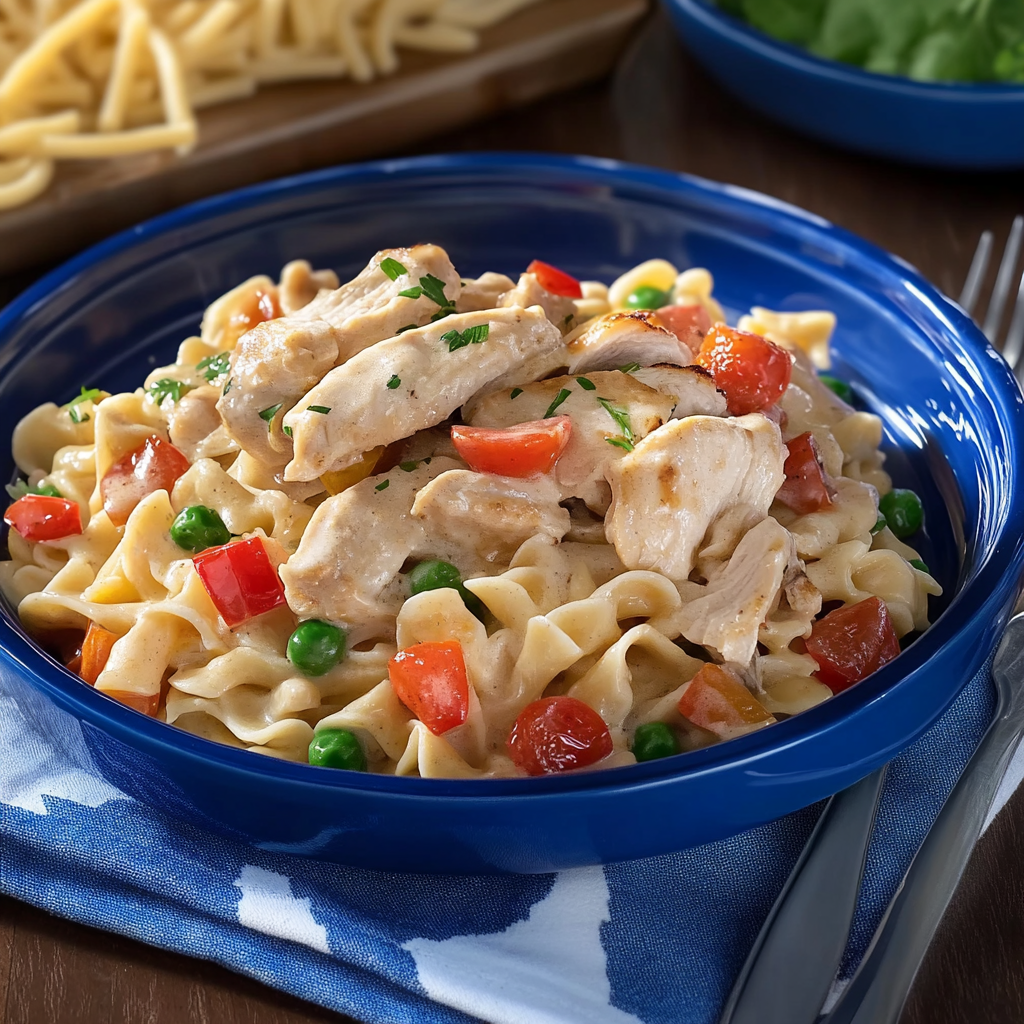 Recipe preparation for Chicken a la King