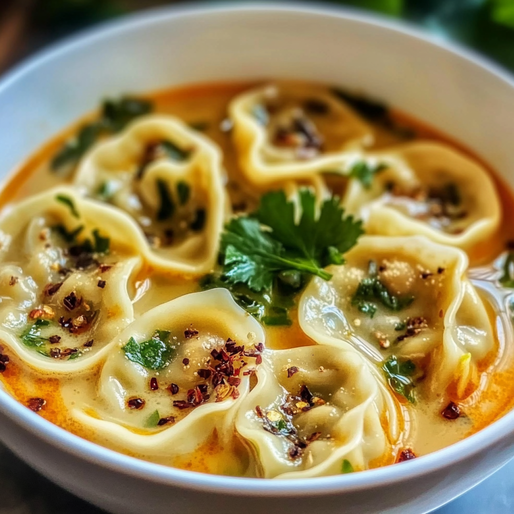 Recipe preparation for Gyoza Soup
