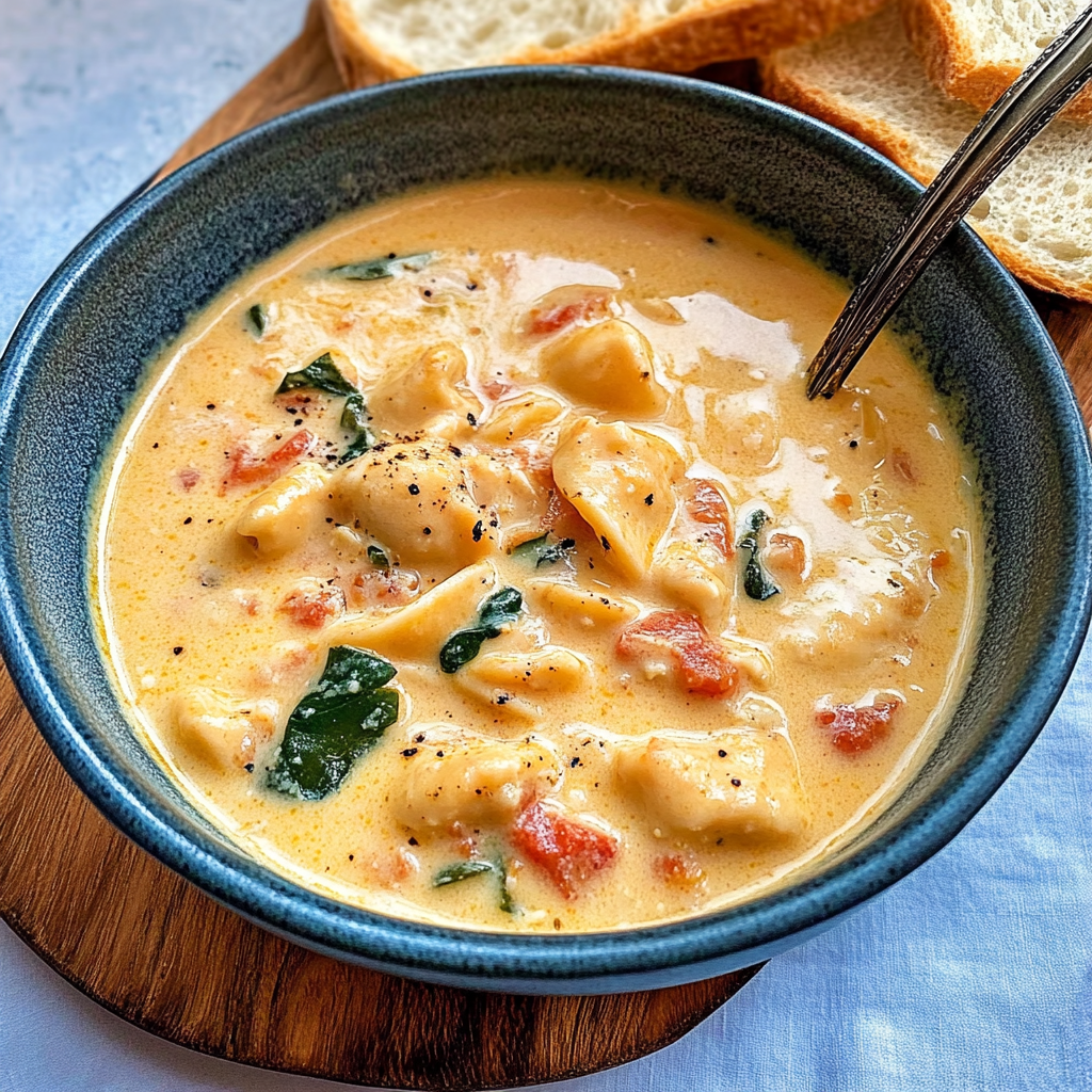Recipe preparation for Marry Me Chicken Soup