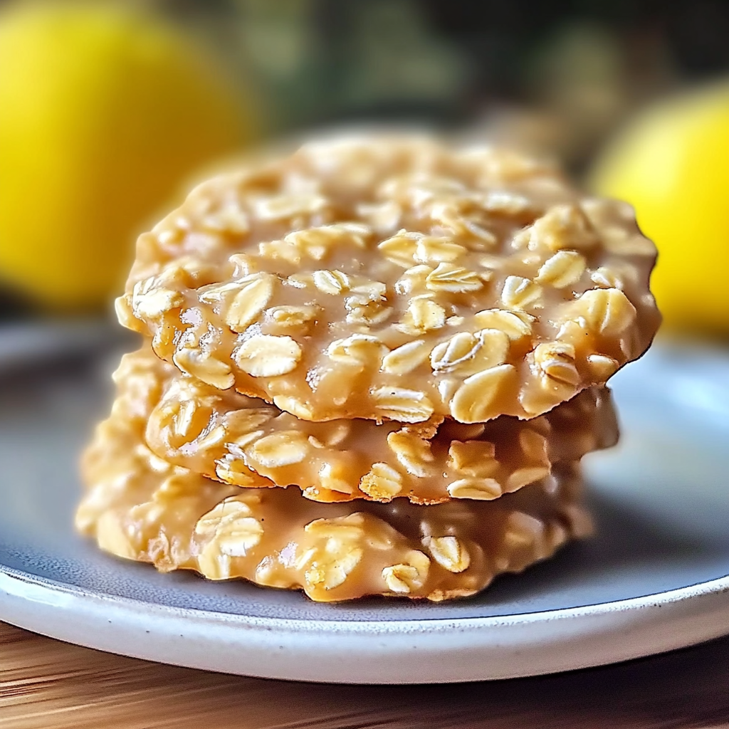 Recipe preparation for Lemon Oatmeal No-Bake Cookies