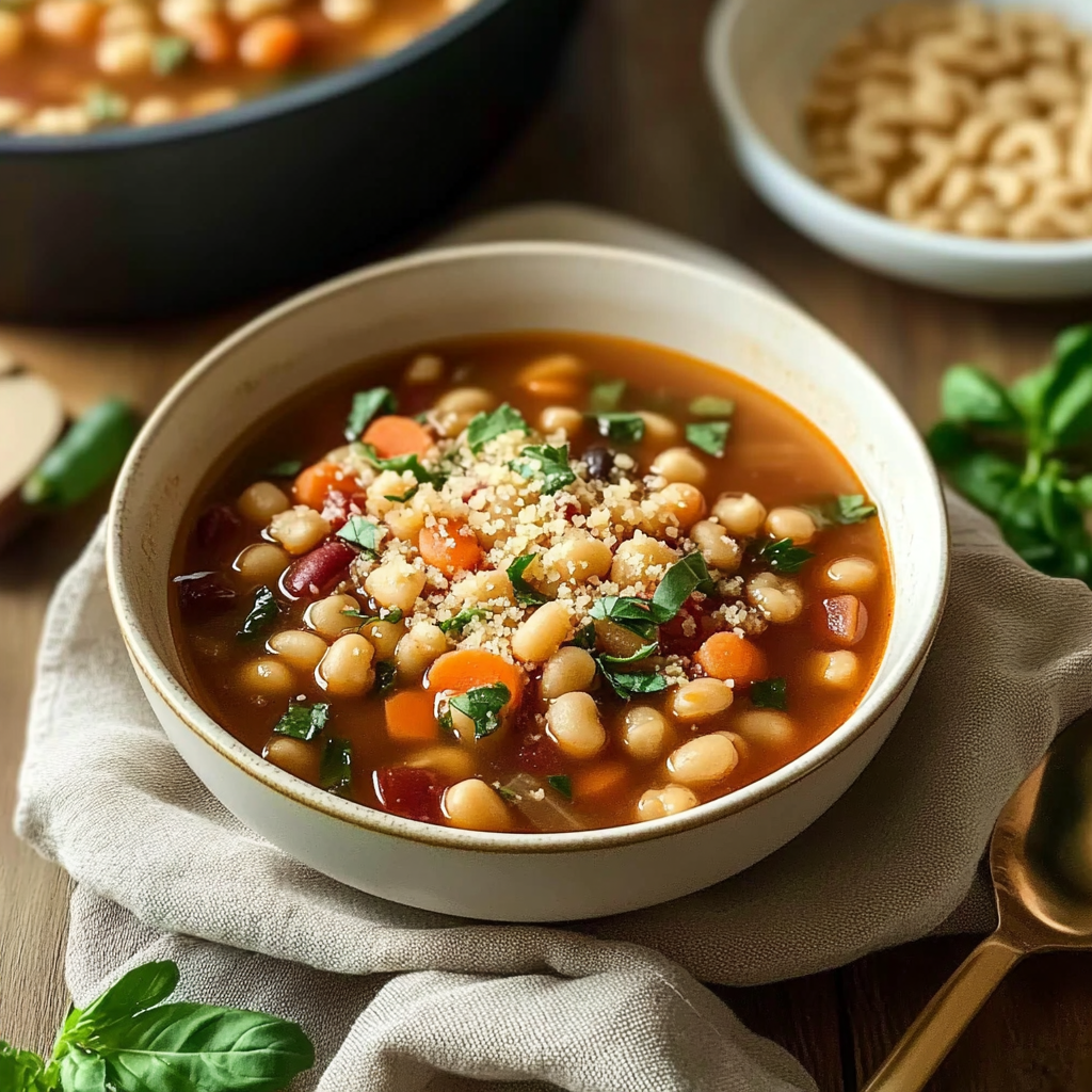 Recipe preparation for Gluten-Free Minestrone Soup