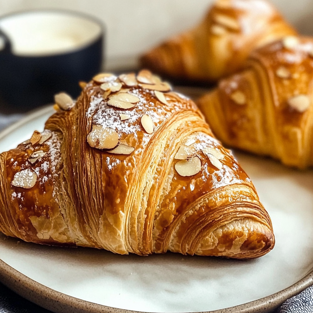 Recipe preparation for Easy Almond Croissants