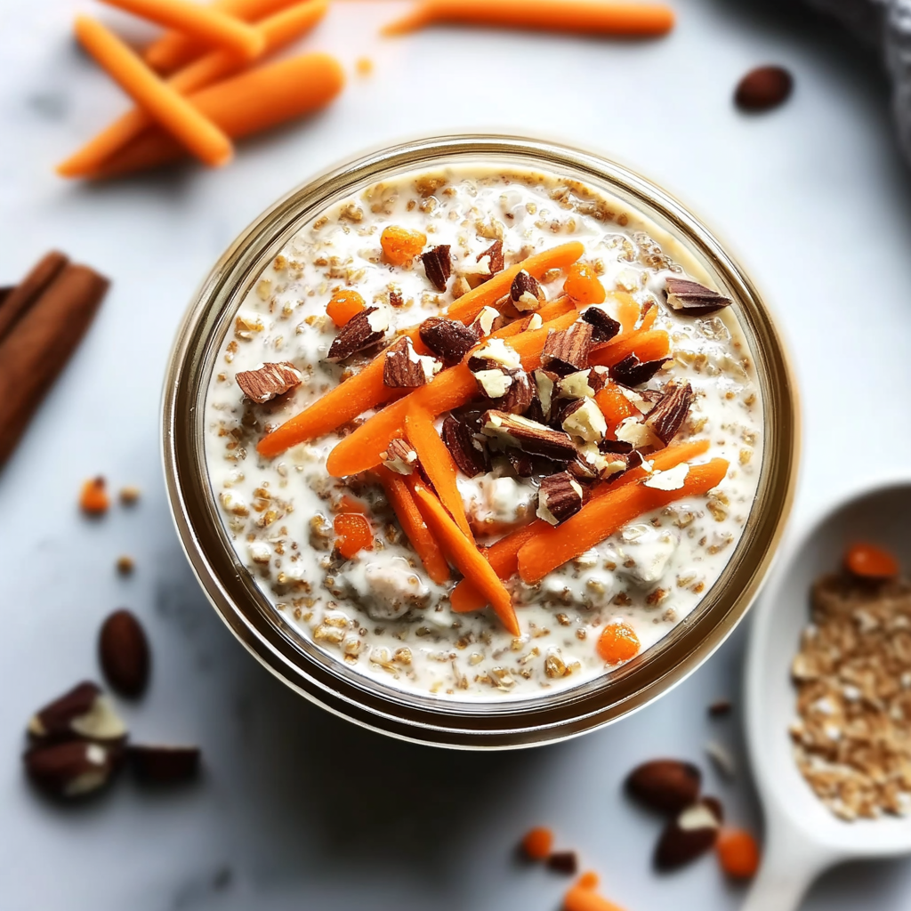 Recipe preparation for Carrot Cake Overnight Oats