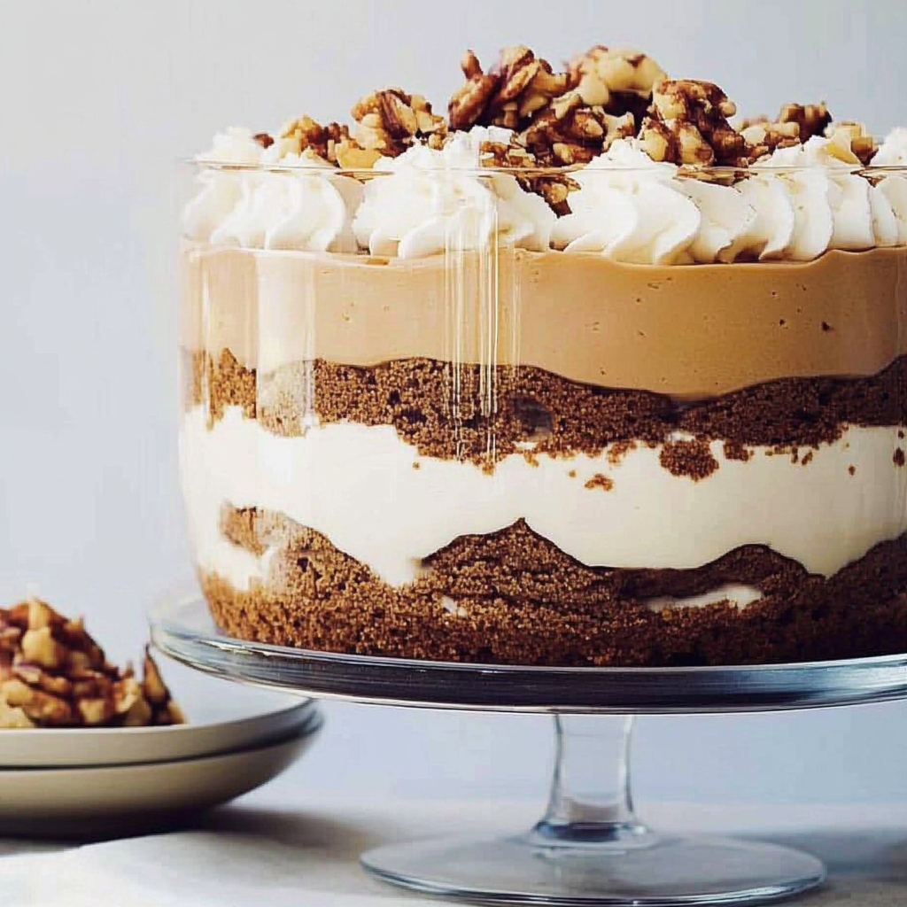 Recipe preparation for Gingerbread Cake Trifle