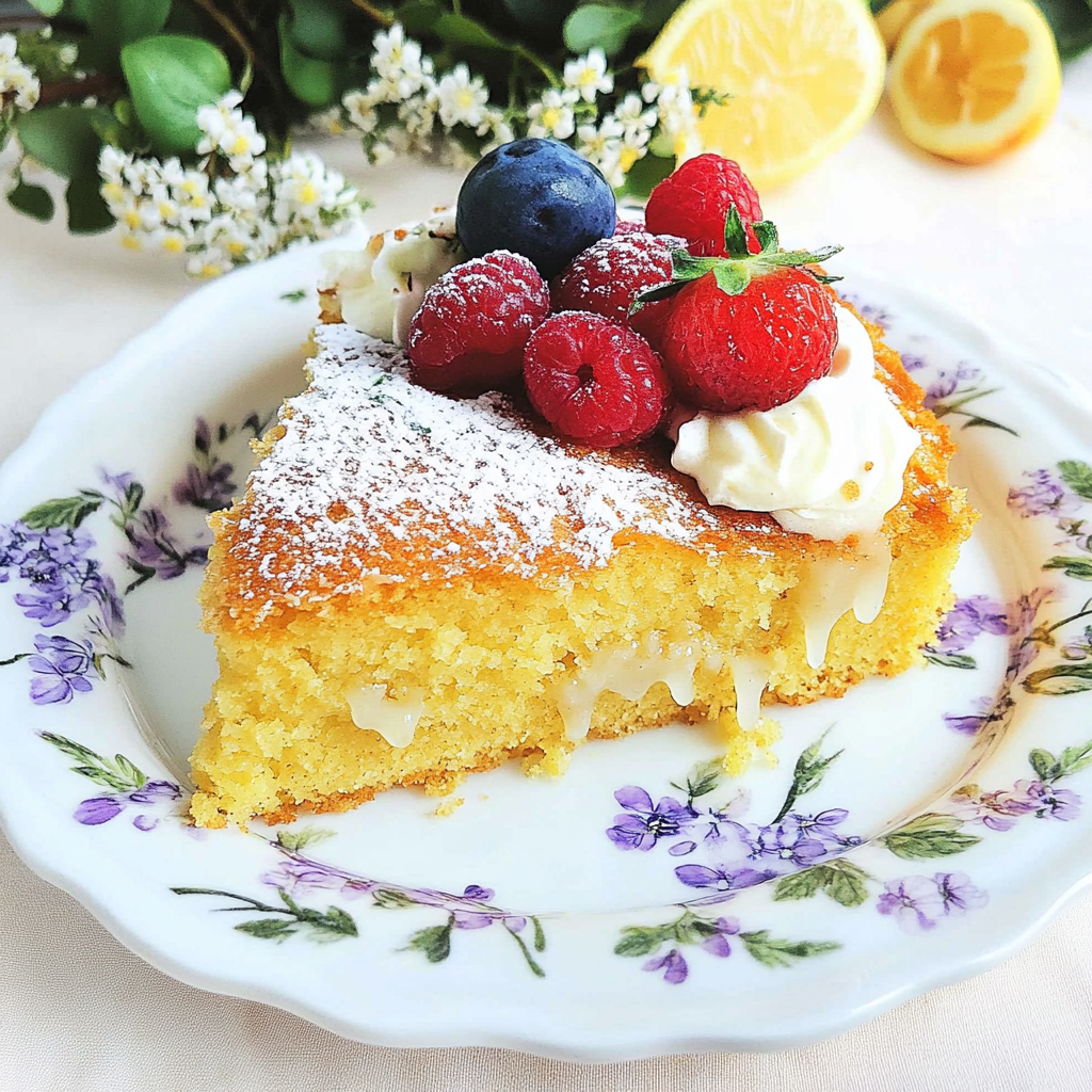 Recipe preparation for Lemon Thyme Olive Oil Cake