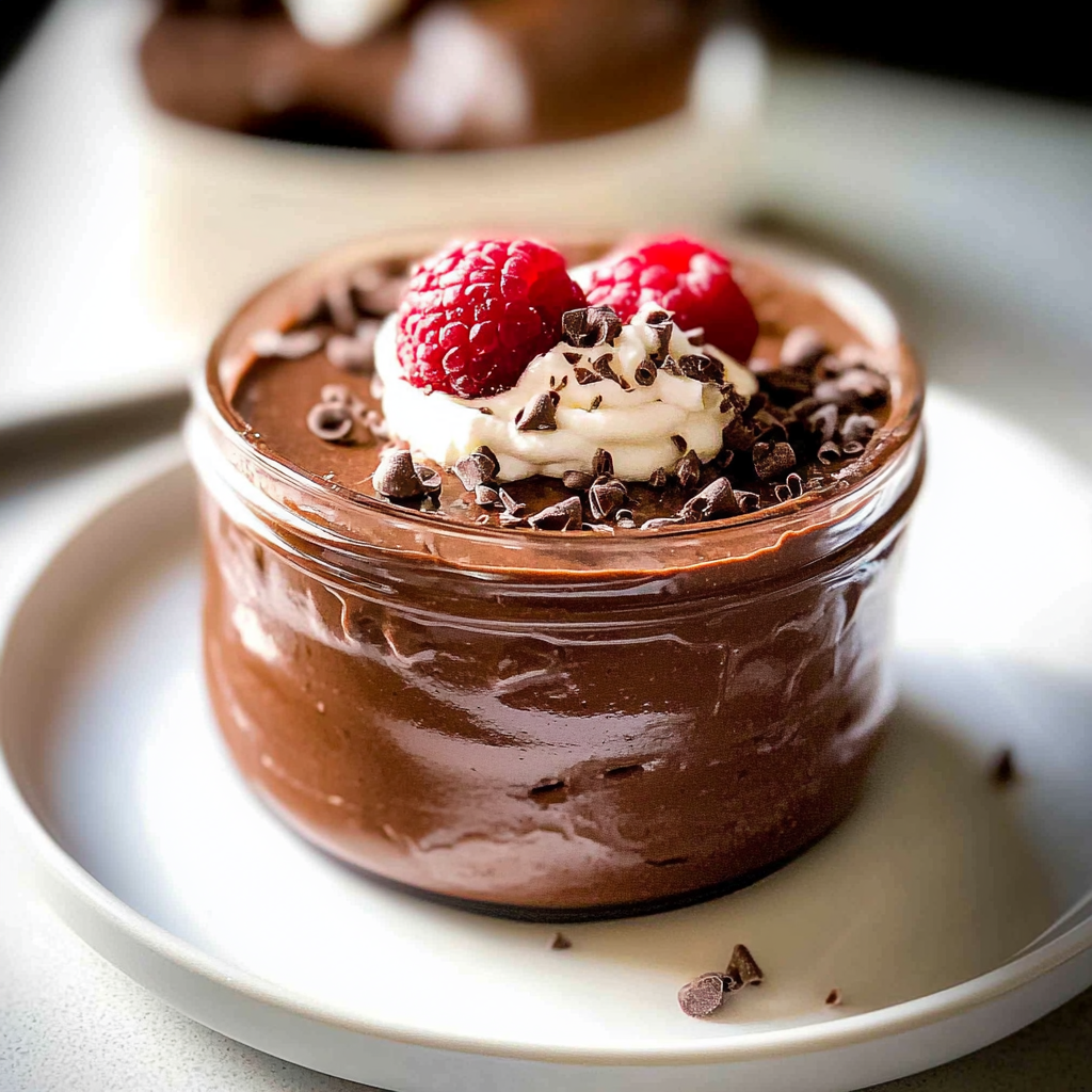 Recipe preparation for Vegan avocado-chocolate mousse